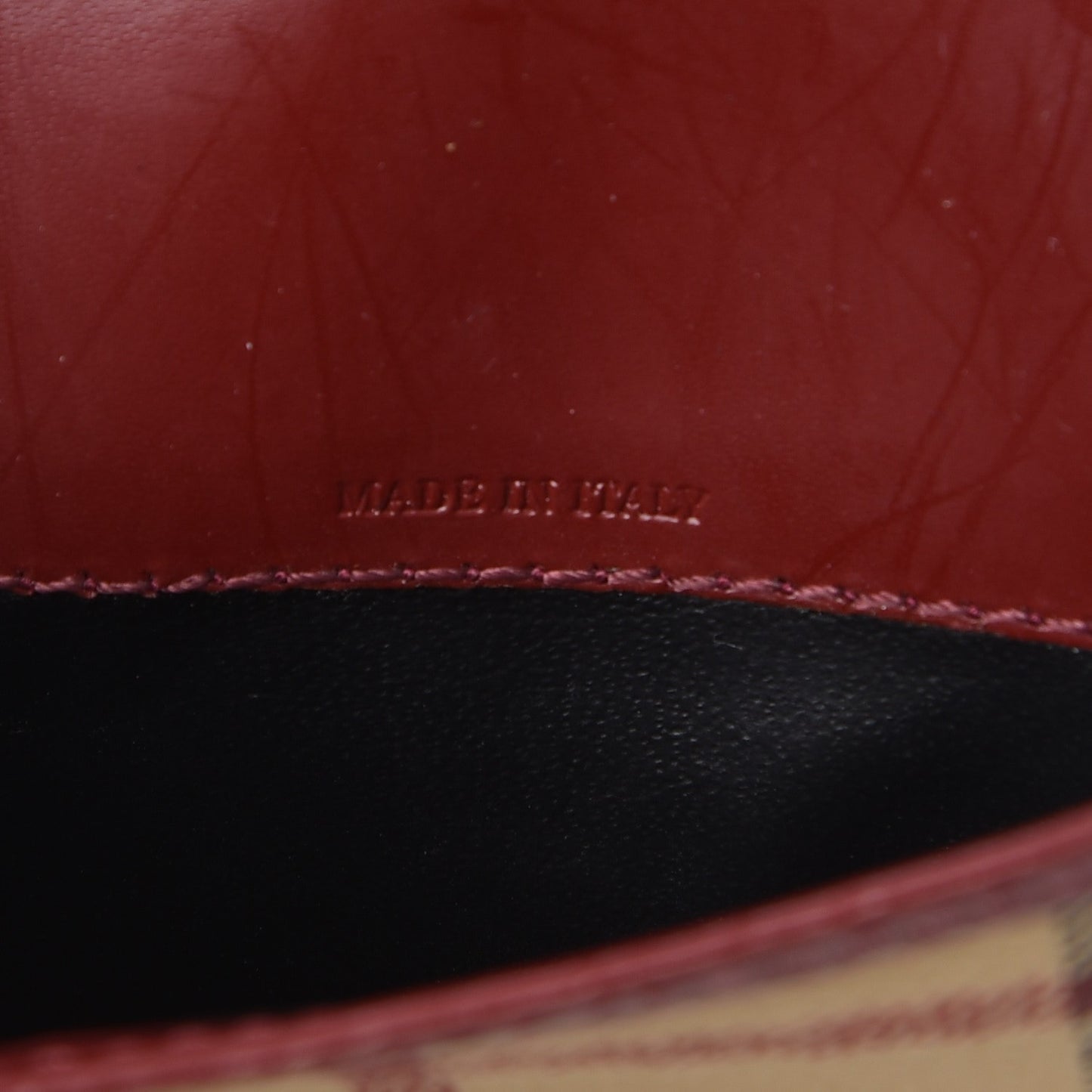 Haymarket Check Compact Wallet Red