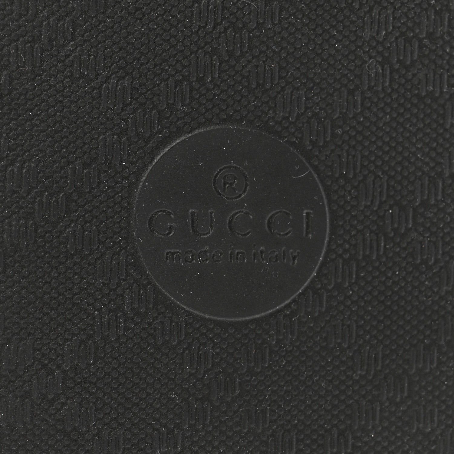 Gucci Rubber GG Monogram Perforated Womens Slide Sandals 40 Black 7 of 10