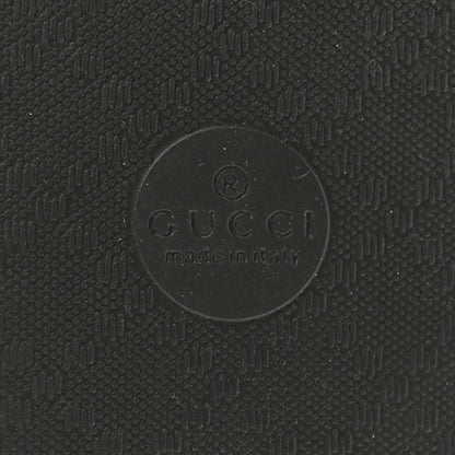 Gucci Rubber GG Monogram Perforated Womens Slide Sandals 40 Black 7 of 10