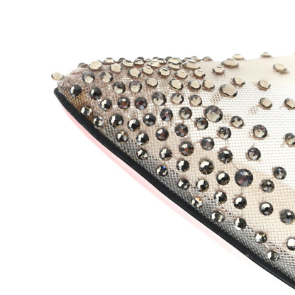 Christian Louboutin Rete Specchio Crystal Strass Follies 100 Pumps 38.5 Silver 13 of 17