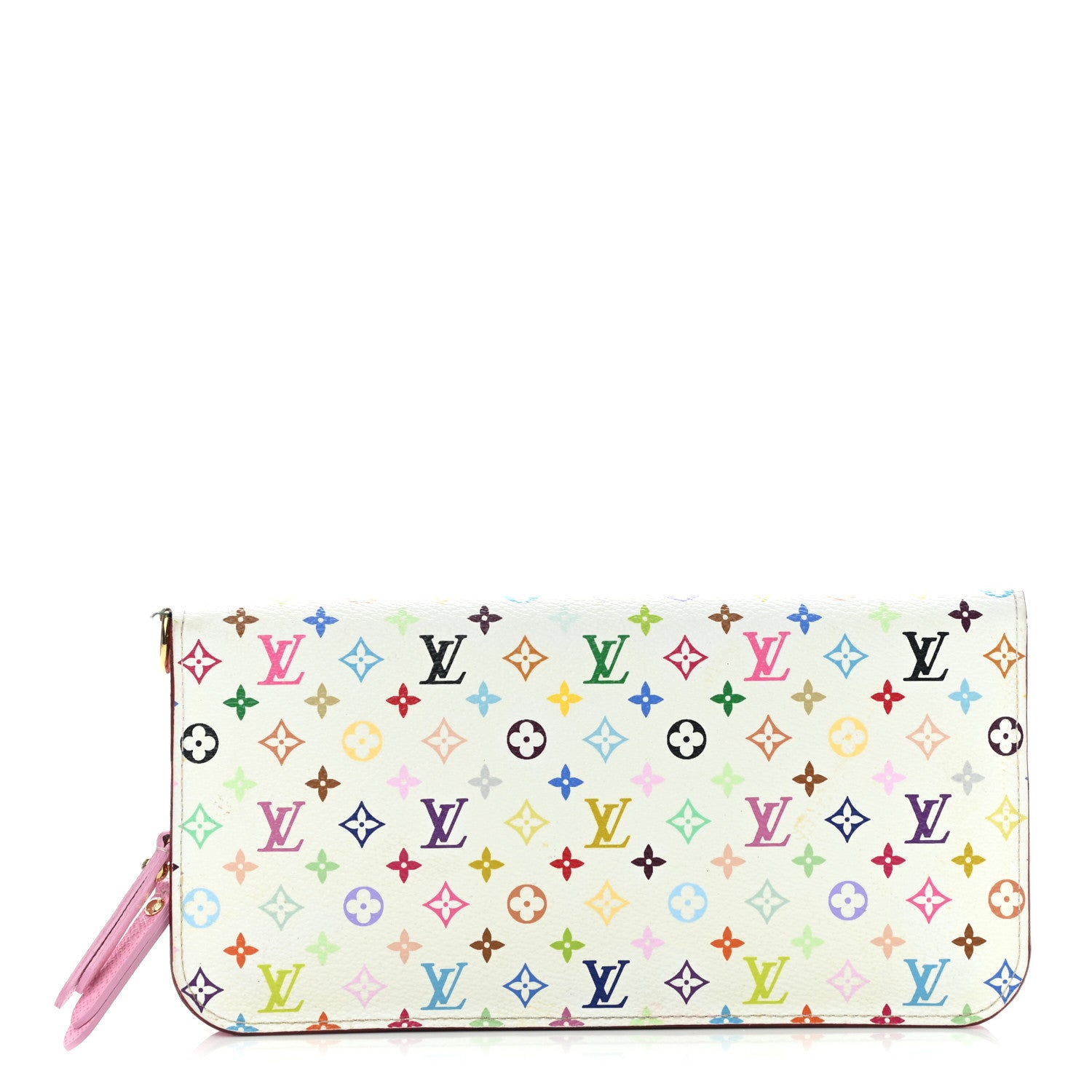 Louis Vuitton Monogram Multicolor Insolite Wallet White Litchi 1 of 12