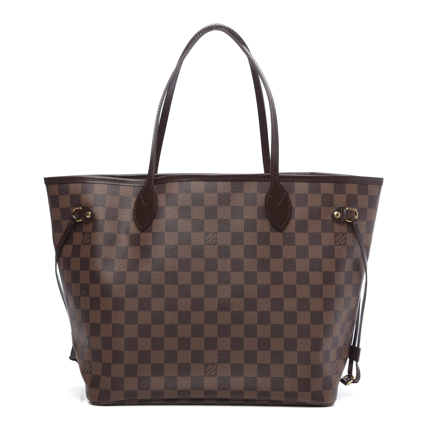 Louis Vuitton Damier Ebene Neo Neverfull MM Rose Ballerine 1 of 9