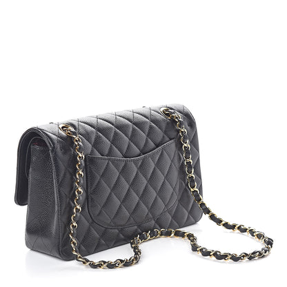 Chanel Caviar Quilted Medium Double Flap Black 3 of 10