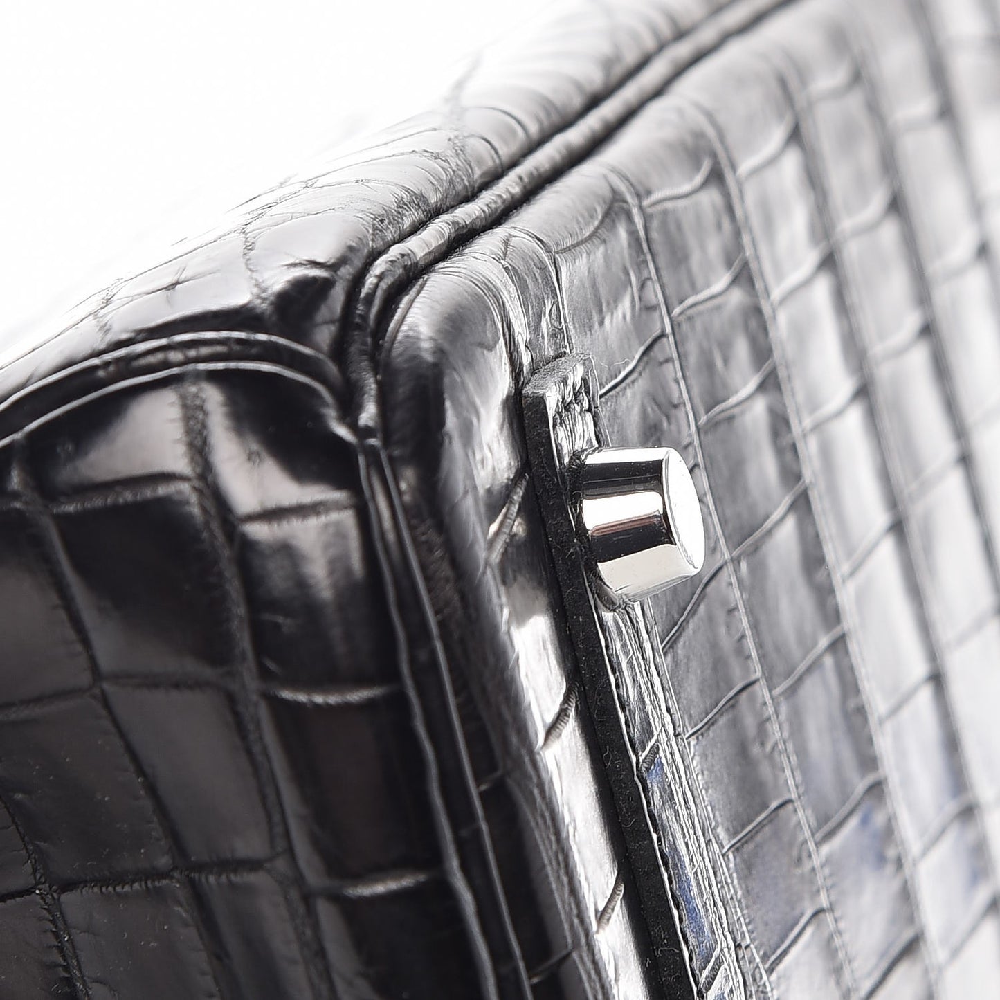 Matte Niloticus Crocodile Birkin 30 Black