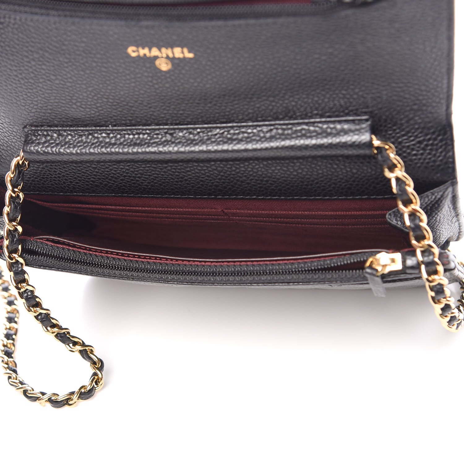 Chanel Caviar Quilted Wallet On Chain WOC Black 5 of 10