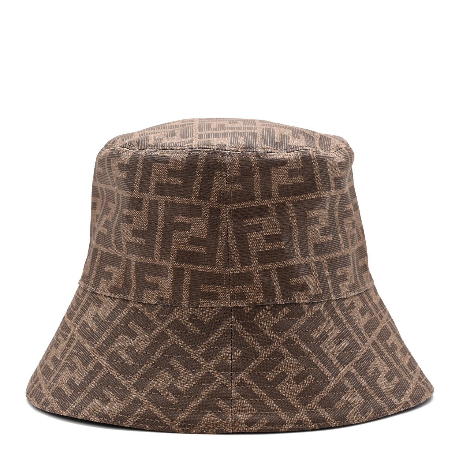 Fendi Technical Fabric FF Reversible Bucket Hat S Tobacco 8 of 14