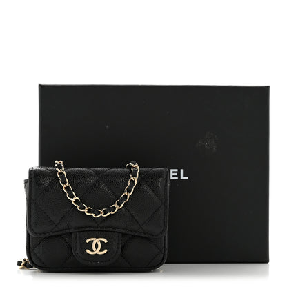 Chanel Caviar Quilted Mini Chain Belt Bag Black 12 of 12