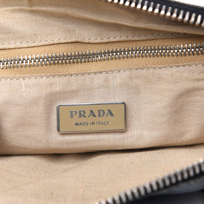 Prada Calfskin Wrapping Satchel Bag Black 5 of 16