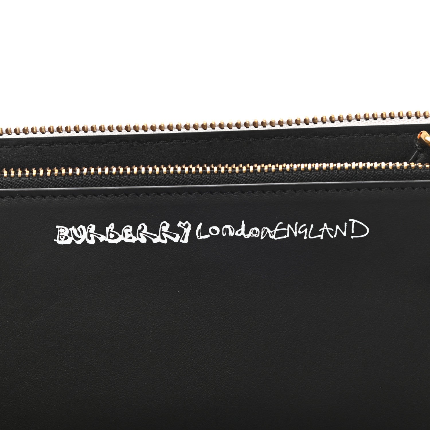 Burberry Calfskin Print Zip Around Wallet Multicolor White 6 of 7