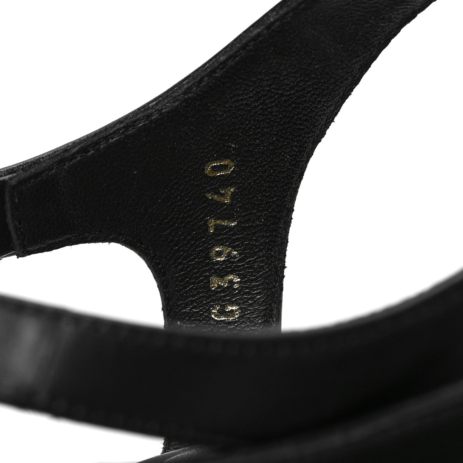 Chanel Calfskin CC Logo Thong Sandals 39.5 Black 6 of 7