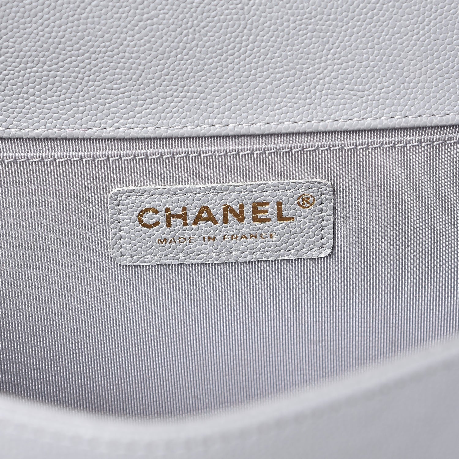 Chanel Caviar Quilted Medium Boy Flap Grey 7 of 9