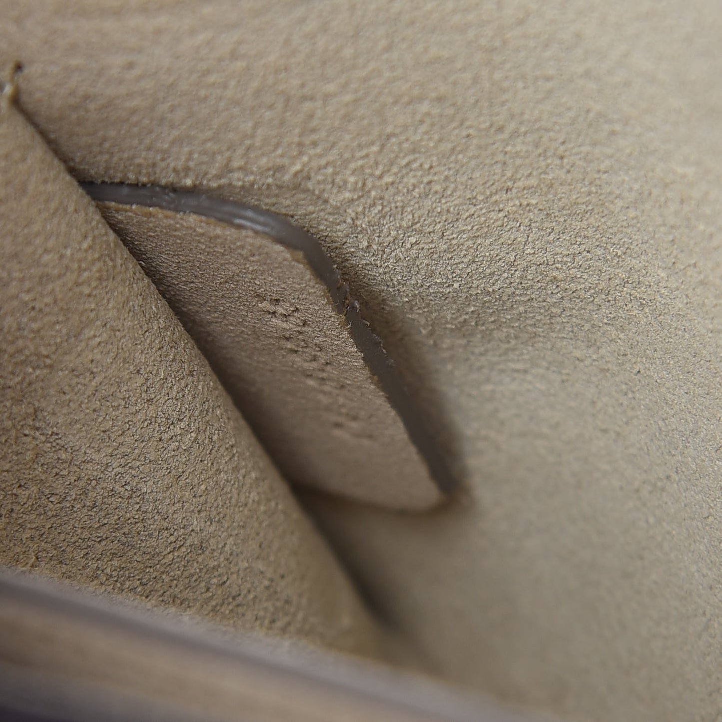 Suede Calfskin Small Faye Shoulder Bag Motty Grey