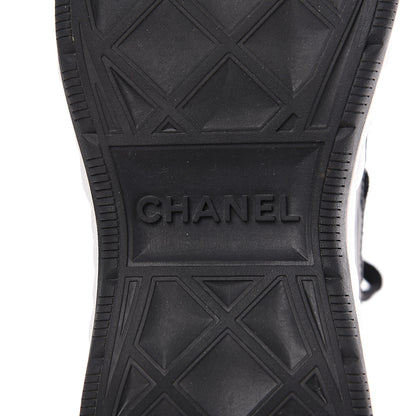 Chanel Fabric Calfskin Suede CC Sneakers 37 Black 8 of 8