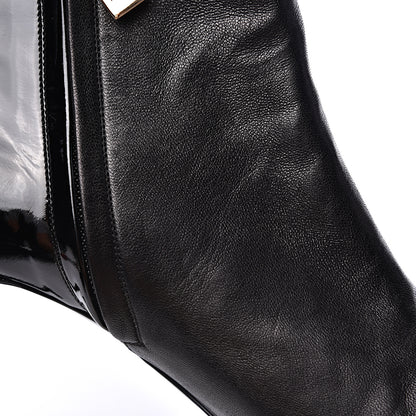 Chanel Patent Cap Toe Booties 38.5 Black 10 of 14