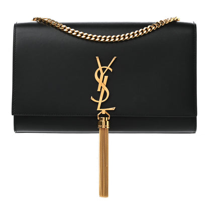 Saint Laurent Smooth Calfskin Medium Classic Monogram Kate Tassel Satchel Black 1 of 14