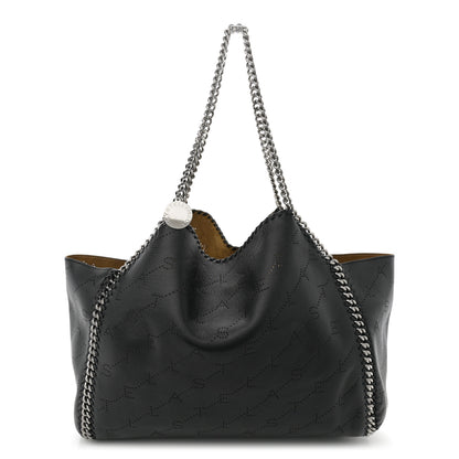 Stella McCartney Eco Alter Nappa Perforated Logo Falabella Reversible Tote Black 1 of 15