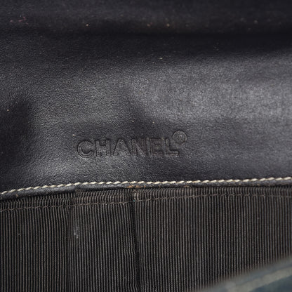 Chanel Denim Chocolate Bar Quilted East West Flap 6 of 15