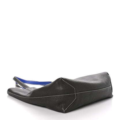 Hermes Taurillon Clemence Double Sens 36 Reversible Tote Graphite Bleu Electrique 4 of 12