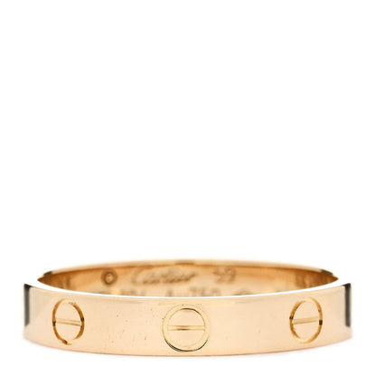 Cartier 18K Yellow Gold 3.5mm LOVE Wedding Band Ring 59 8.75 1 of 5