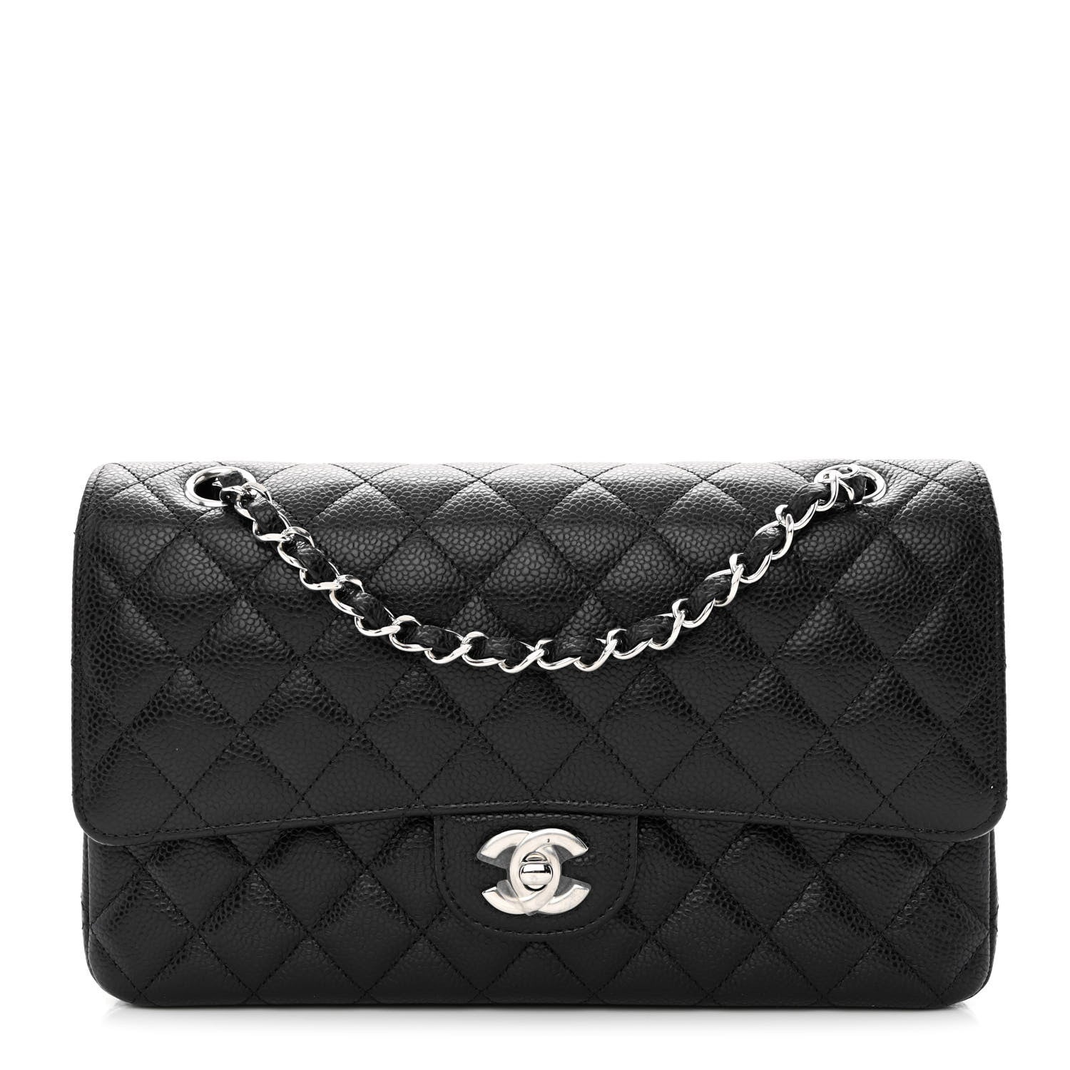 Chanel Caviar Quilted Medium Double Flap Black 1 of 11