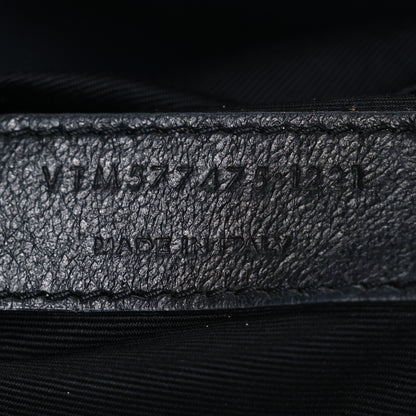 Saint Laurent Lambskin Quilted Medium Loulou Puffer Monogram Chain Satchel Black 7 of 10