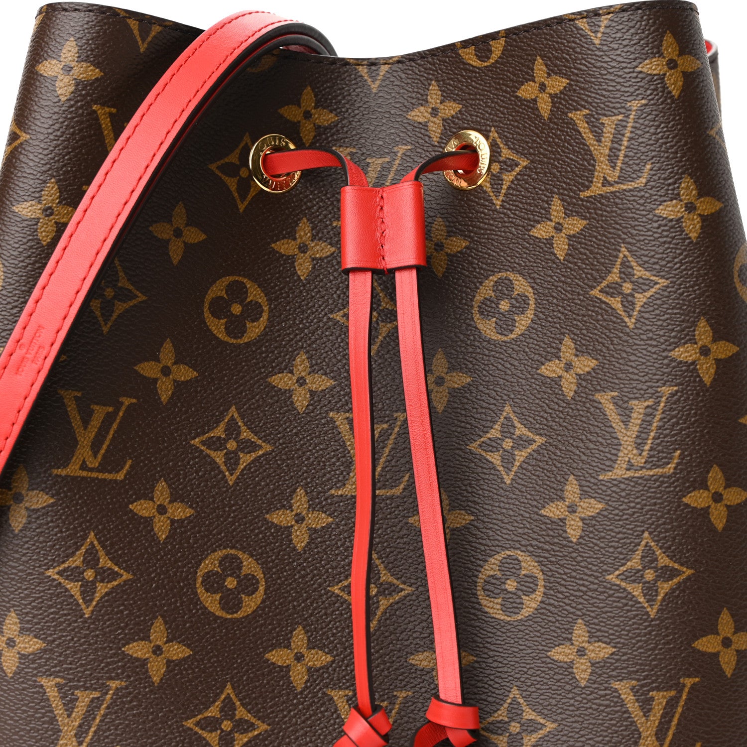 Louis Vuitton Monogram Neonoe MM Coquelicot 7 of 9