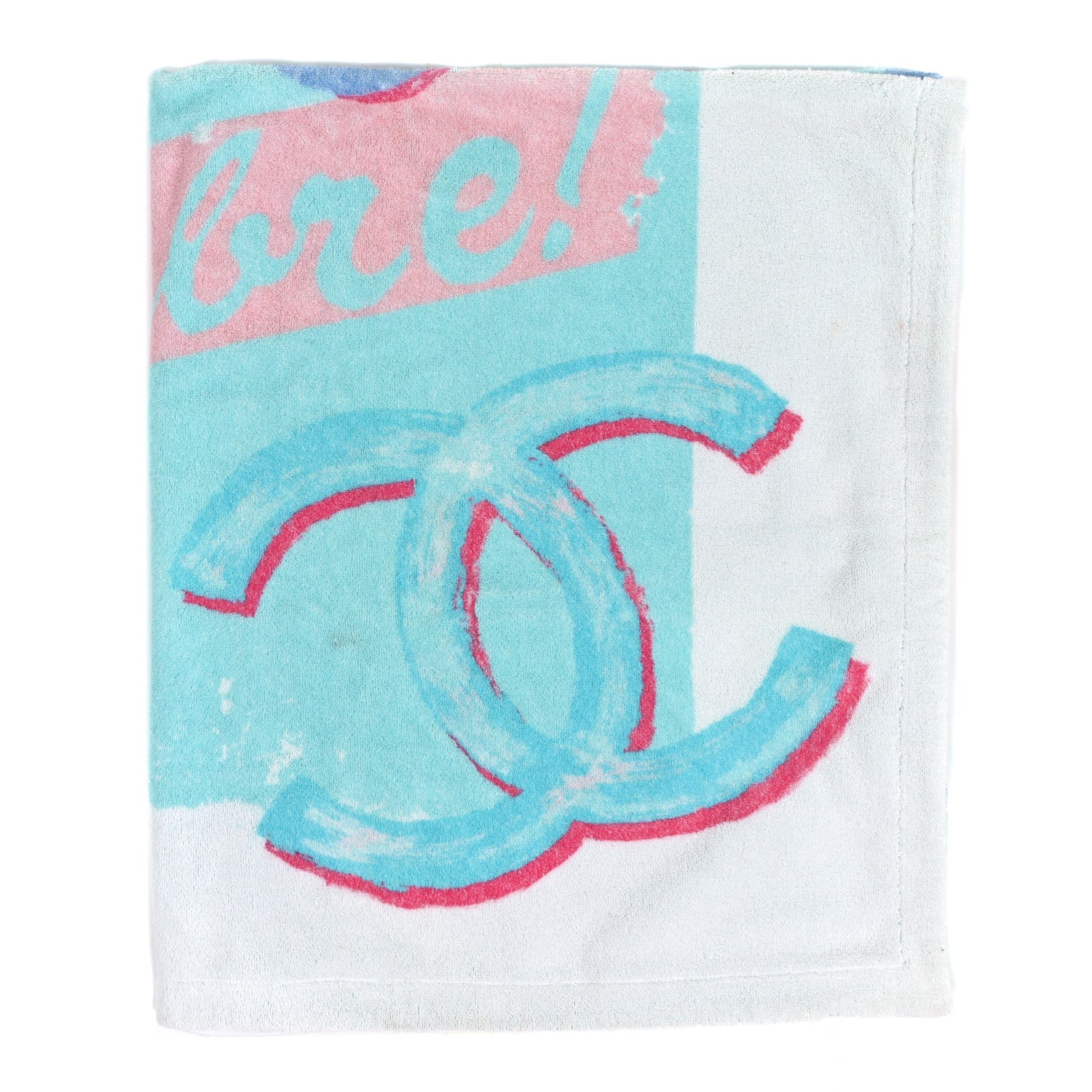 Chanel Cotton Coco Cuba Beach Towel Turquoise 2 of 4