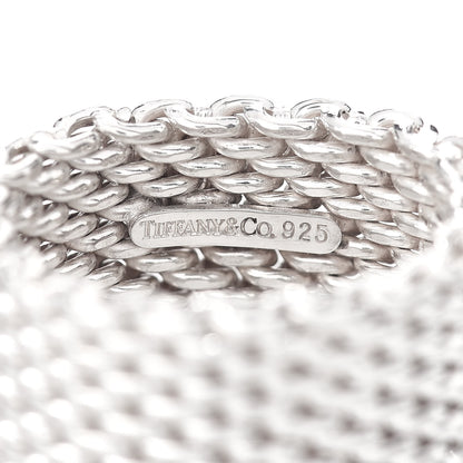 Tiffany Sterling Silver Somerset Mesh Ring 51 5.75 4 of 4