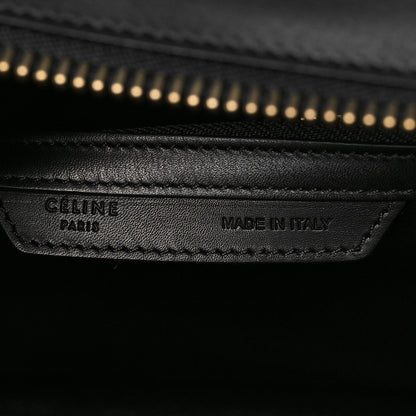 Celine Canvas Smooth Calfskin Micro Tri-Color Luggage Carmin 5 of 10