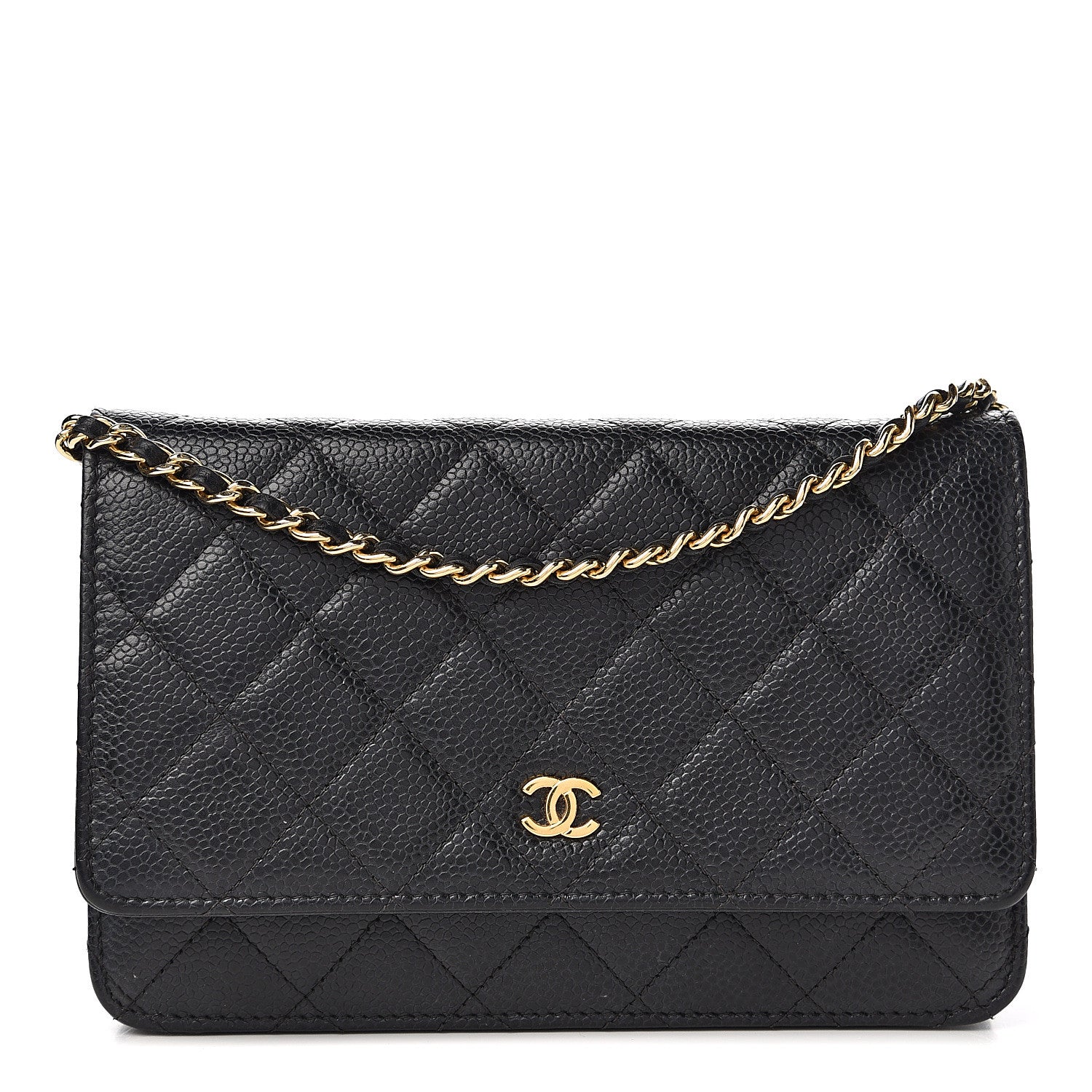 Chanel Caviar Quilted Wallet On Chain WOC Black 1 of 11