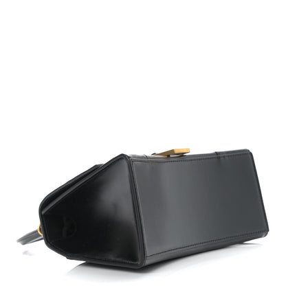 Balenciaga Shiny Box Calfskin Small Hourglass Top Handle Bag Black 4 of 12