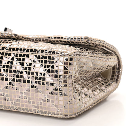 Chanel Suede Quilted Mirror 2.55 Reissue 225 Flap Silver 10 of 10