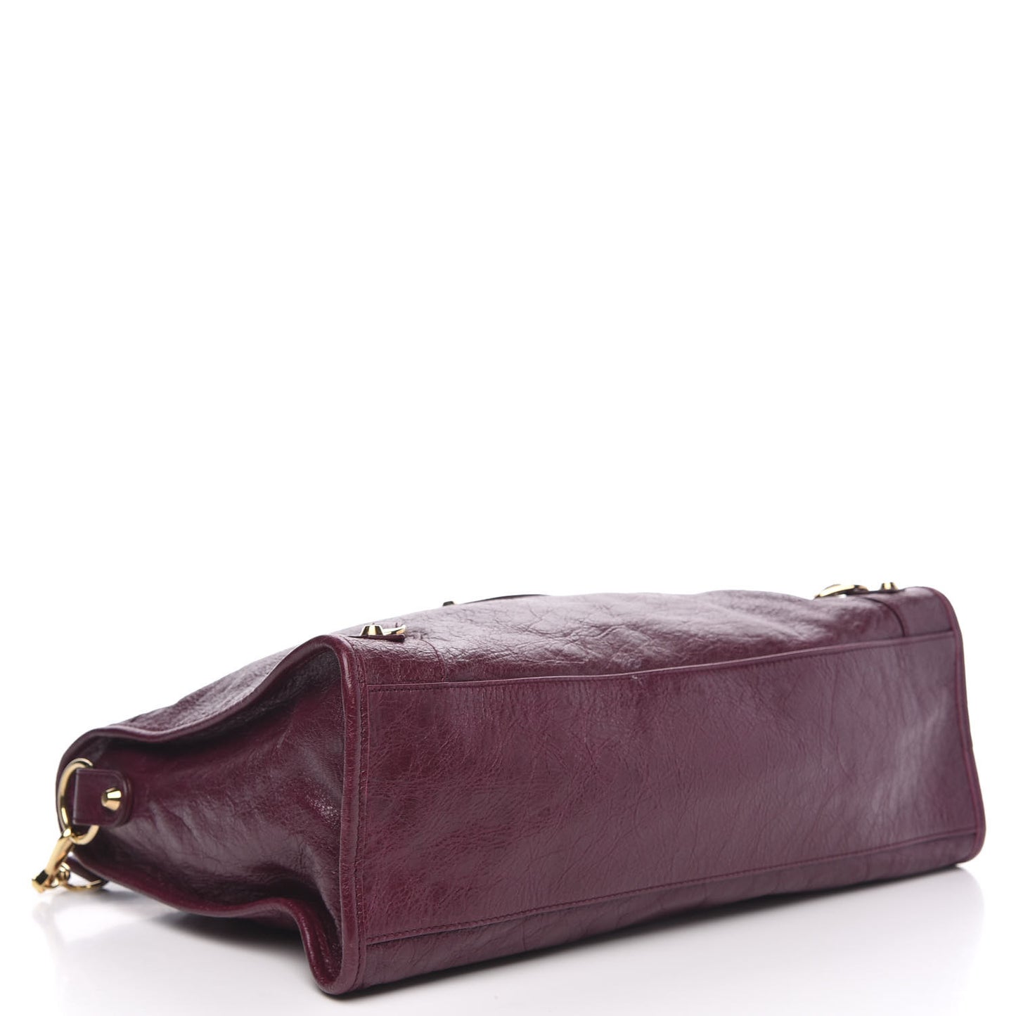 Agneau Classic Gold Hardware City Violet Prune