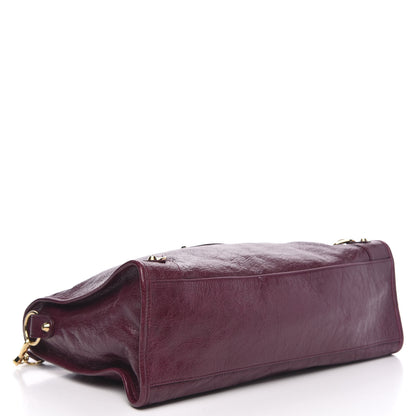 Balenciaga Agneau Classic Gold Hardware City Violet Prune 4 of 11