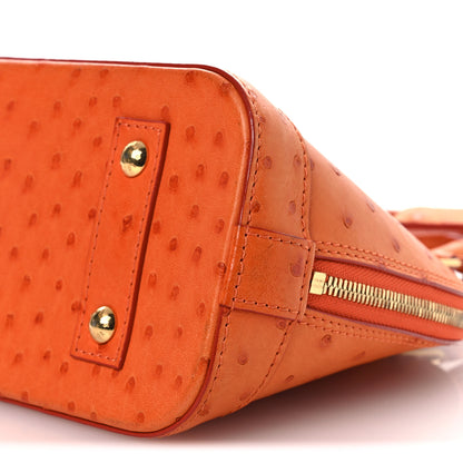 Louis Vuitton Ostrich Alma BB Piment 9 of 15