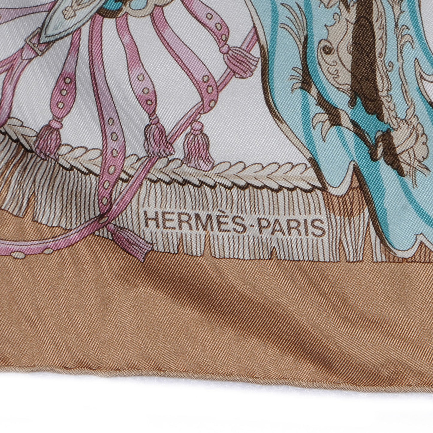 Silk Caparacons De La France Et De L'inde Scarf 90