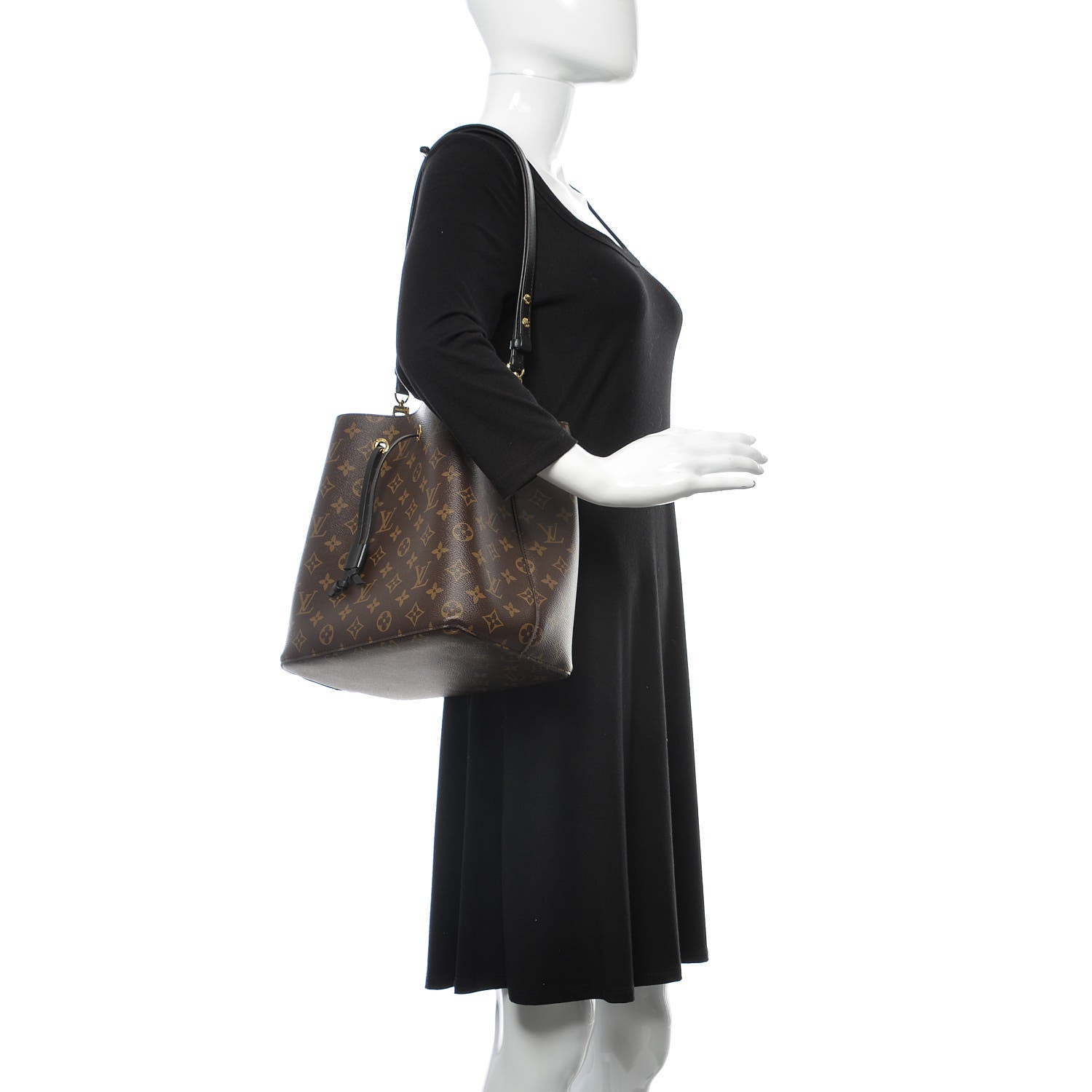 Louis Vuitton Monogram Neonoe MM Black 2 of 9