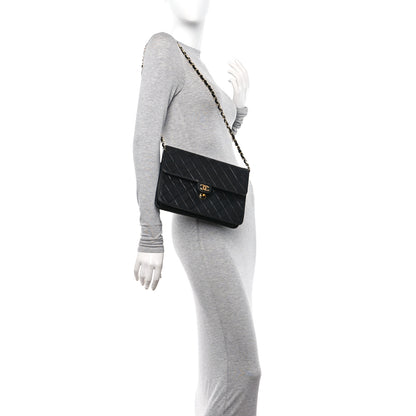Chanel Lambskin Quilted Medium Single Flap Black 2 of 12
