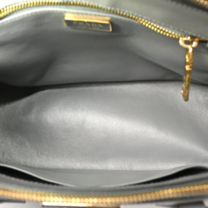 Prada Saffiano Ombre Small Galleria Double Zip Tote Gradient Slate Grey 5 of 9