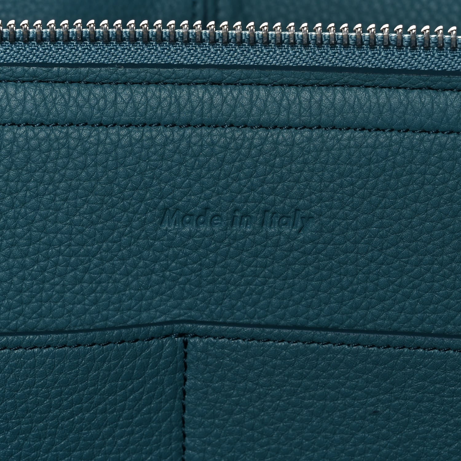 Celine Baby Grained Calfskin Medium Tri-Fold Bag Ocean 5 of 9