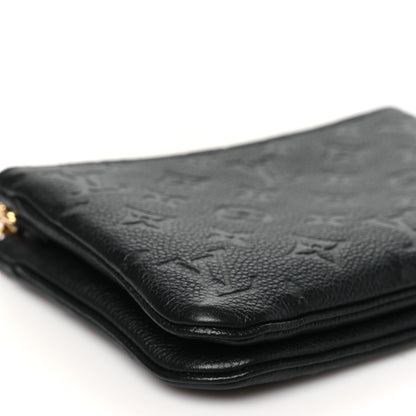 Louis Vuitton Empreinte Double Zip Pochette Black 9 of 11