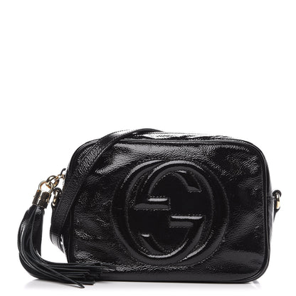Gucci Soft Patent Small Soho Disco Bag Black 1 of 9