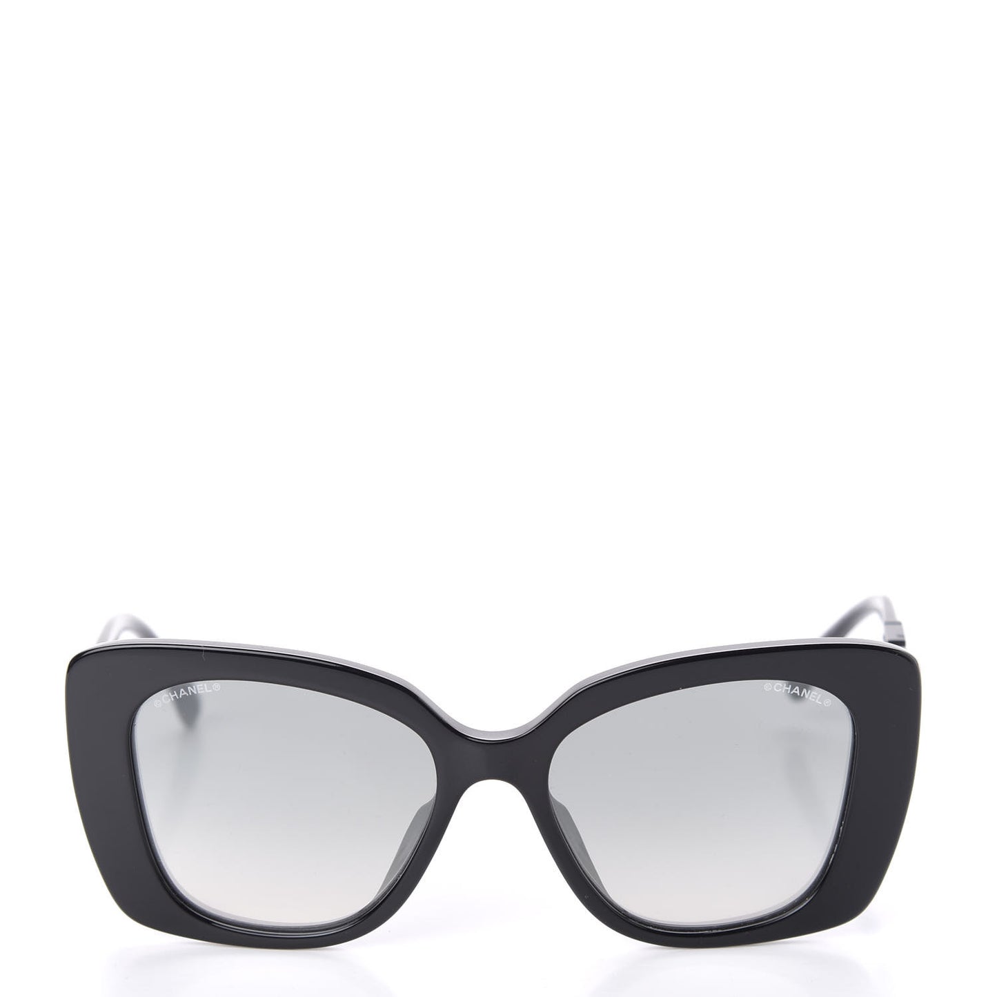 Acetate Strass Square Sunglasses 5422 Black