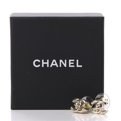 Chanel Metal CC Turnlock Earrings Gold 5 of 5