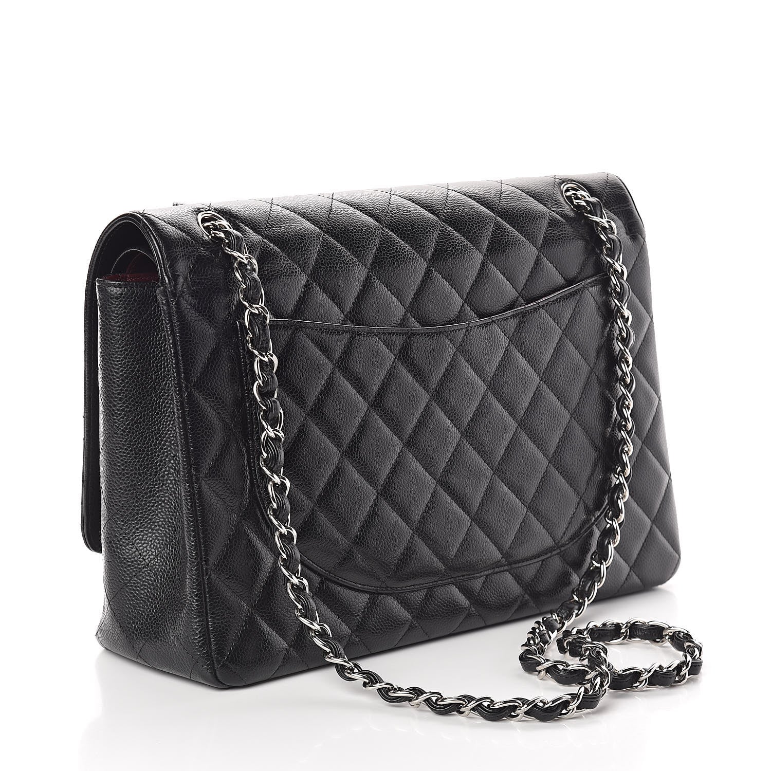 Chanel Caviar Quilted Maxi Double Flap Black 3 of 9