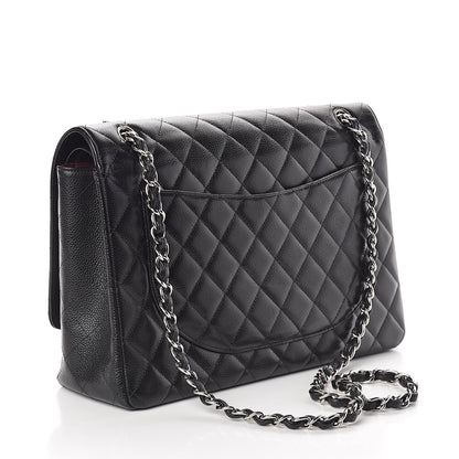 Chanel Caviar Quilted Maxi Double Flap Black 3 of 9