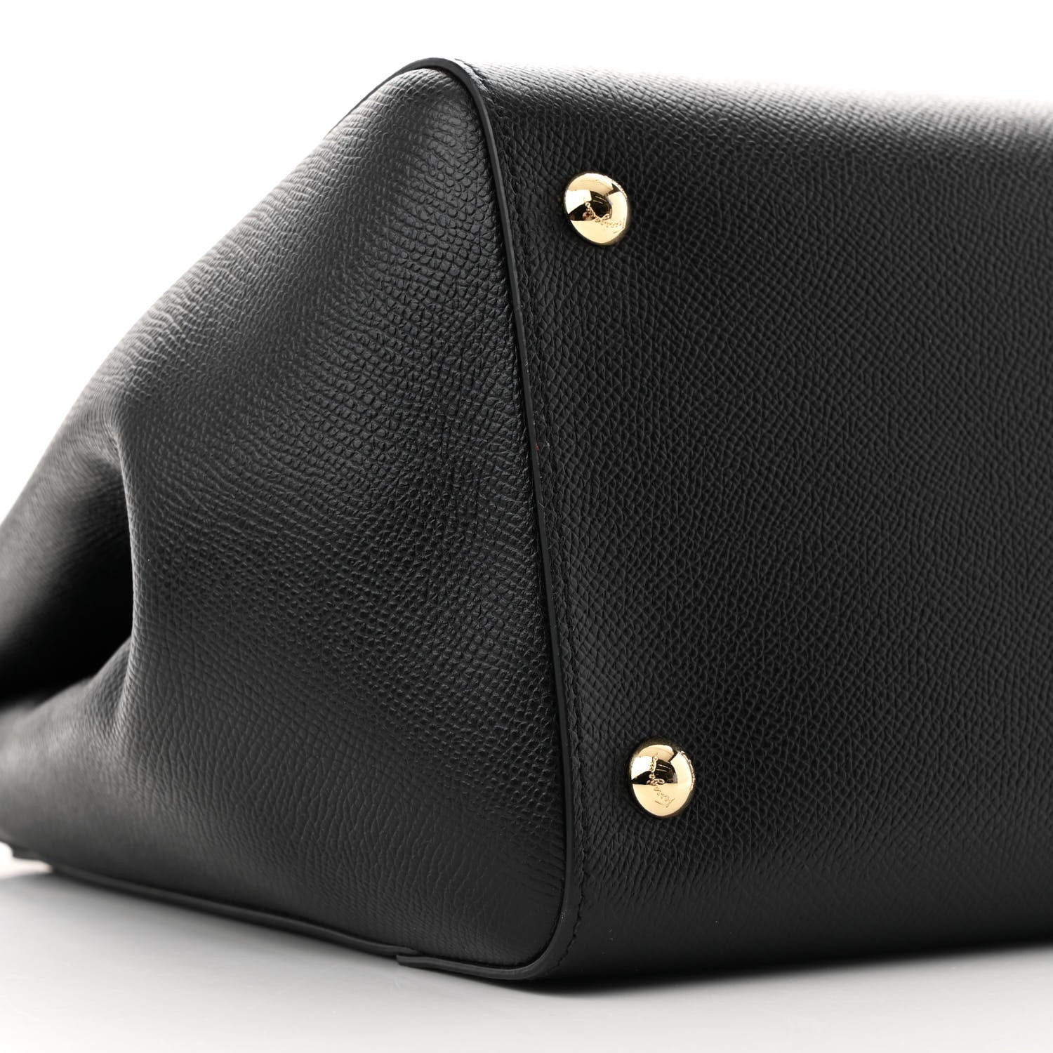 Salvatore Ferragamo Pebbled Calfskin Carrie O Shoulder Bag Black 8 of 10