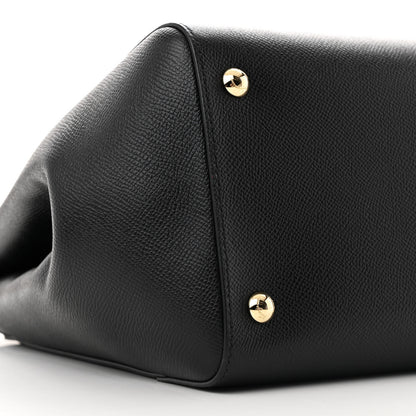Salvatore Ferragamo Pebbled Calfskin Carrie O Shoulder Bag Black 8 of 10