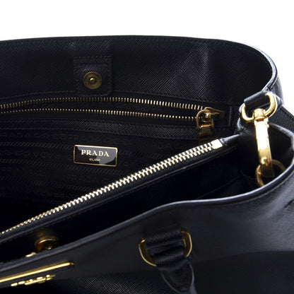 Prada Saffiano Lux Medium Tote Black 6 of 8