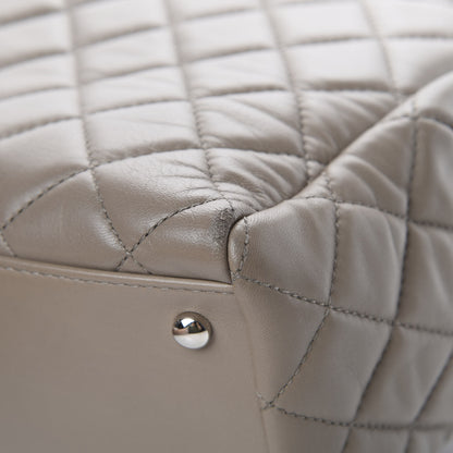 Chanel Lambskin Quilted Large 7 Tote Taupe 9 of 15